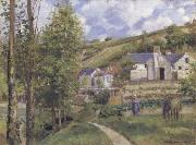 Camille Pissarro A View of L-Hermitogo,near Pontoise painting